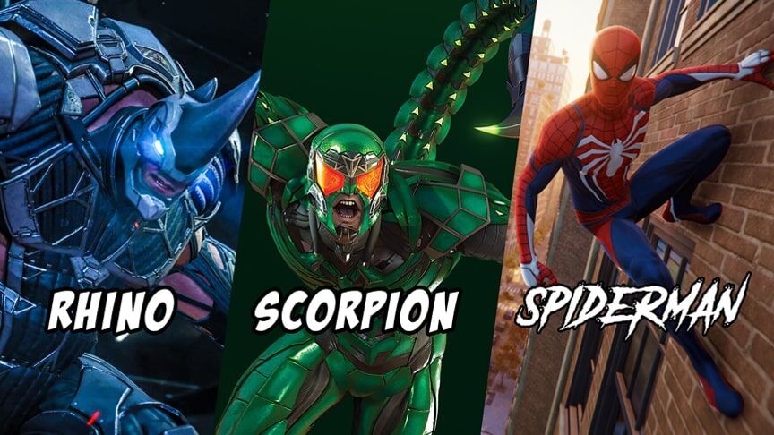 Rhino and Scorpion vs Spider-Man Marvel's Spider-Man 4th Boss Fight