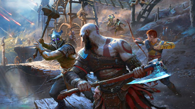 God of War Ragnarok Kratos fights Asgard's Army