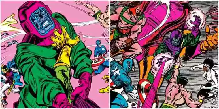 Kang fights the Avengers