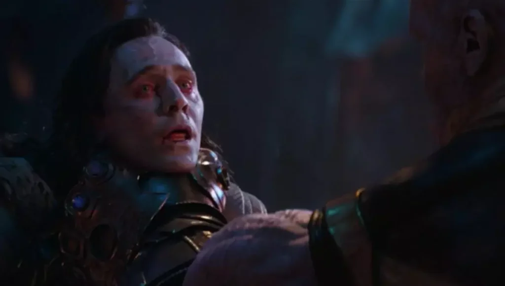Thanos Killing Loki in Avengers Infinity War
