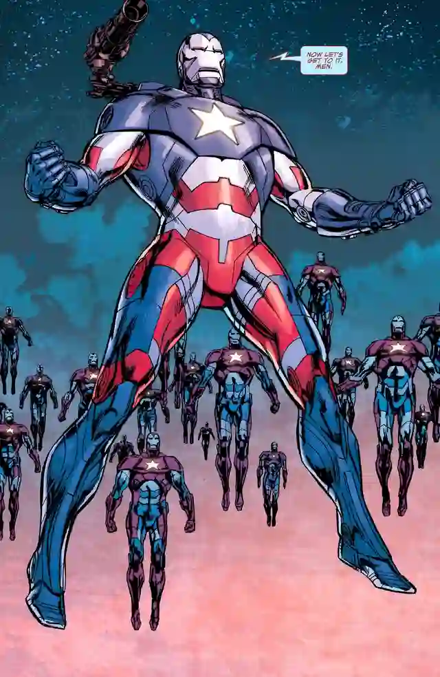 Iron Patriot Dark Avengers version of Iron Man
